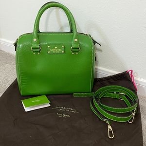 Used Kate Spade Green satchel bag medium